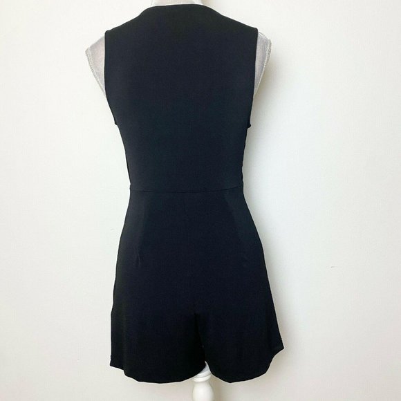 Silence + Noise Romper Black Cut Out Wrap - Picture 3 of 9